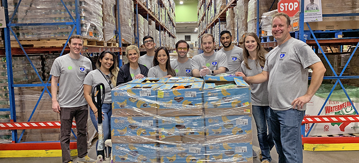 The Champion Energy Services team volunteered at the Houston Food Bank for Calpine in Our Communities Day.