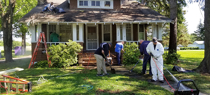 Employees from Calpine’s New Jersey plants helped restore a local Big Brothers-Big Sisters headquarters.